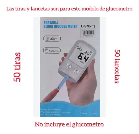 Glucometro Digital Clinical Home Con 50 Tiras Y 50 Lancetas CLINICAL HOME