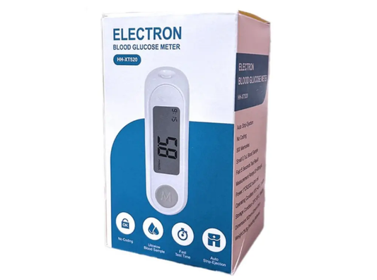 50 Tiras Y 50 Lancetas Para Glucometro Digital Hh-xt 520