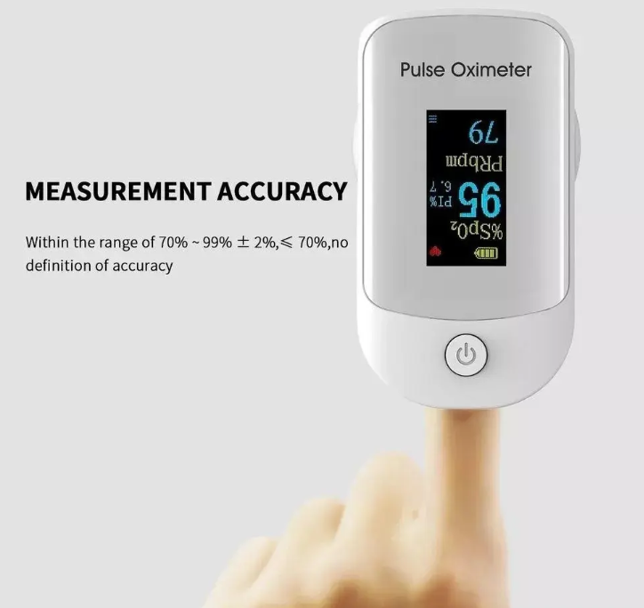 Oxímetro de Pulso Digital para Adulto | Medidor de Oxígeno en Sangre SpO2