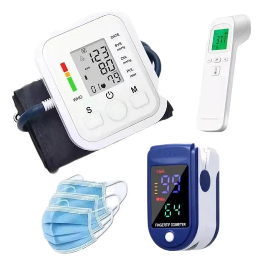 Aparato para Checar la Presión + Kit Termómetro y Oxímetro
