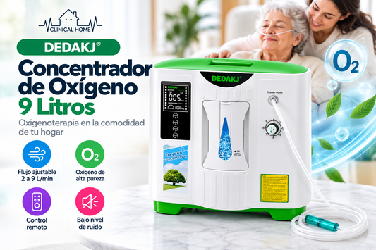 Concentrador de oxígeno DEDAKJ de 9 litros: guía para conocer el equipo