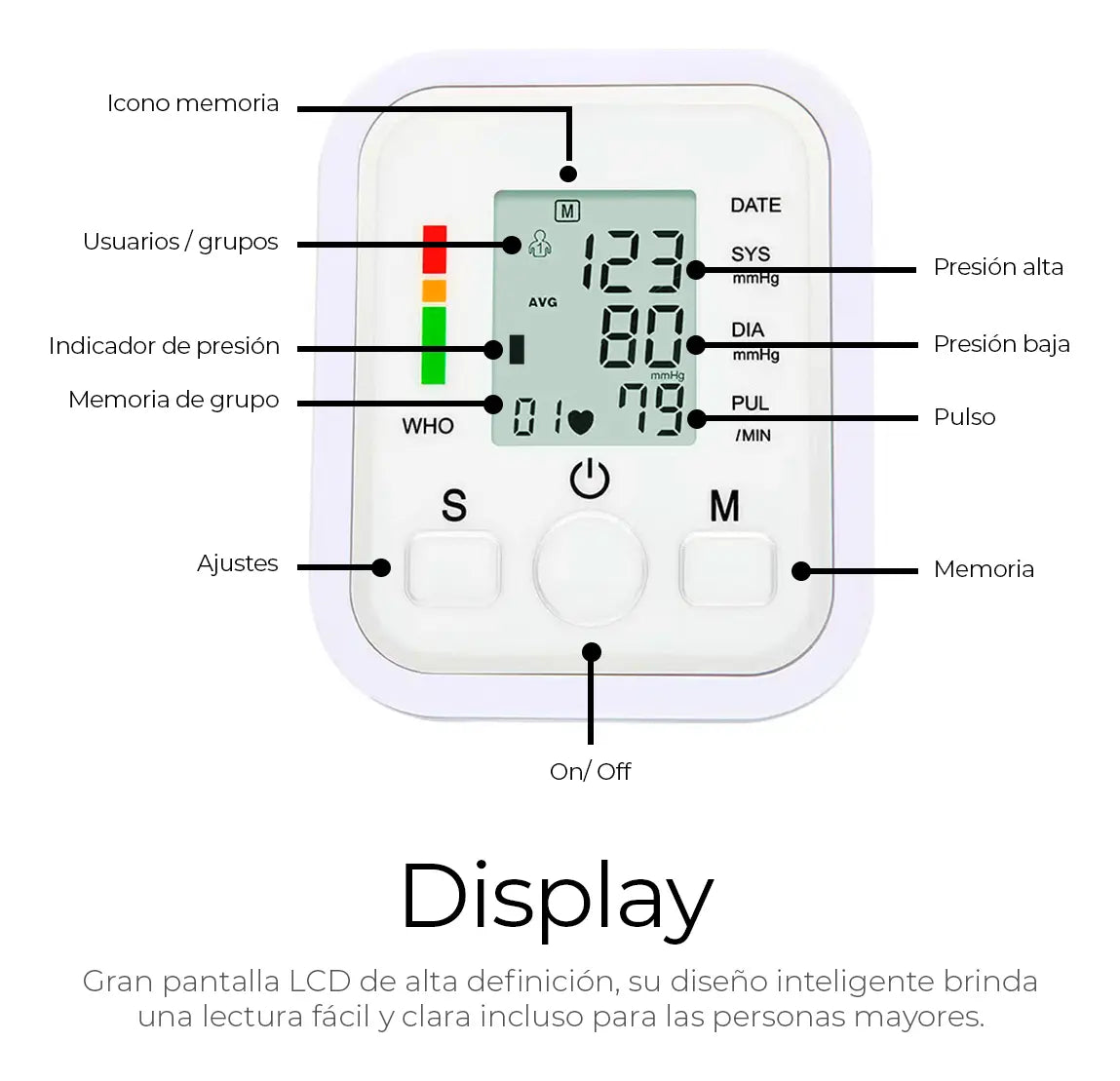 Baumanometro Digital Monitor De Presion Arterial Electronic