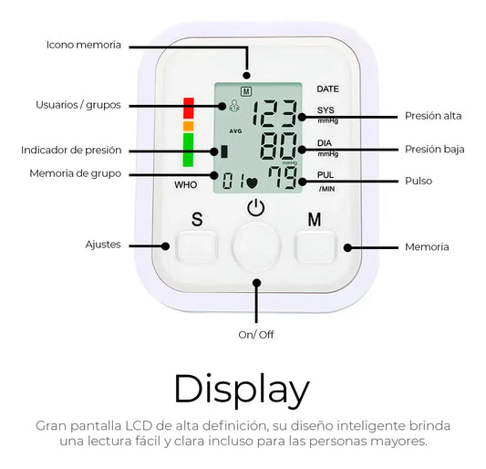 Baumanometro Digital Monitor De Presion Arterial Electronic