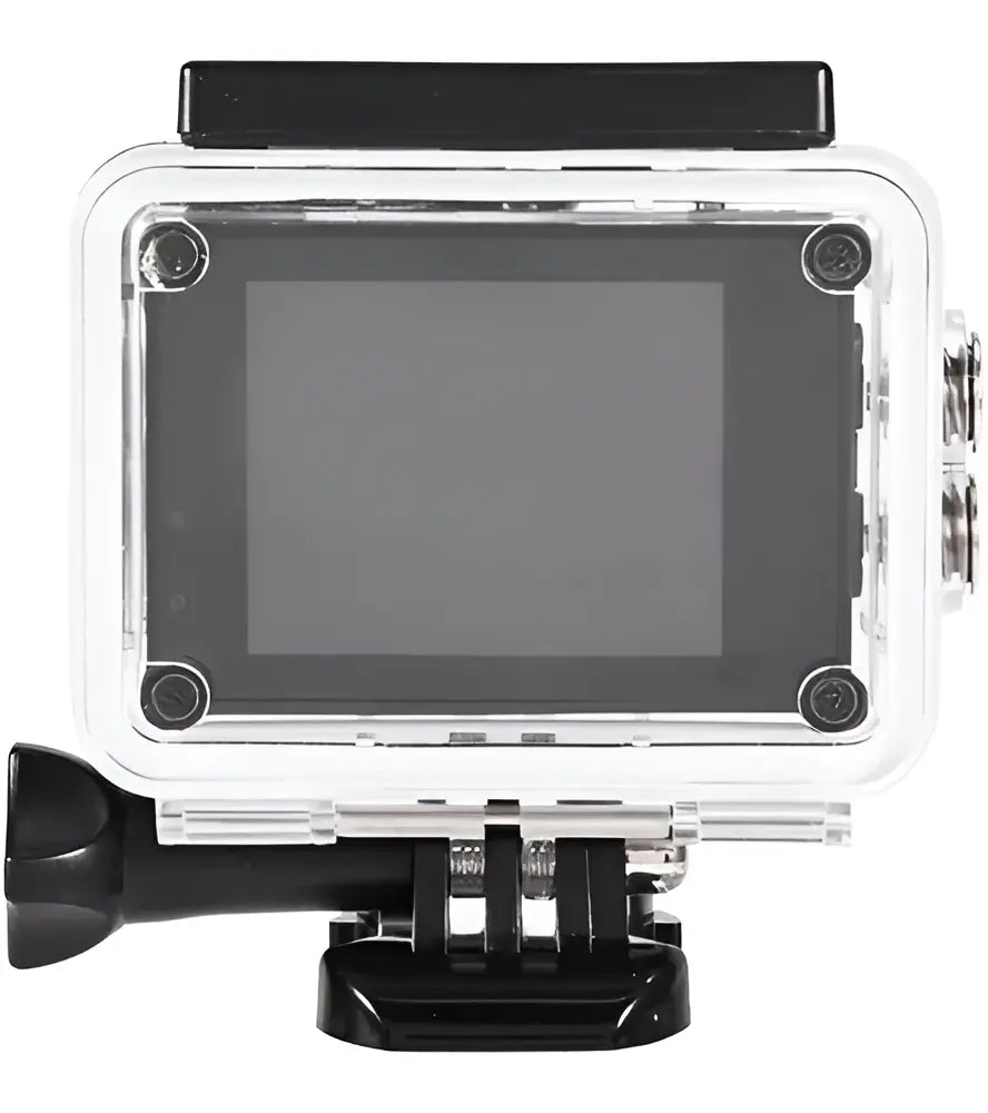 Camara Deportiva 4k Hd Wifi Control Sumergible Tipo Go Pro Plateado