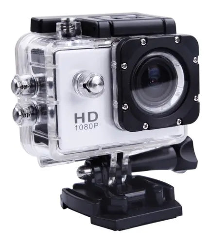 Camara Sports Fullhd Dv Sumergible 30m 1080p Similar Go Pro Plateado