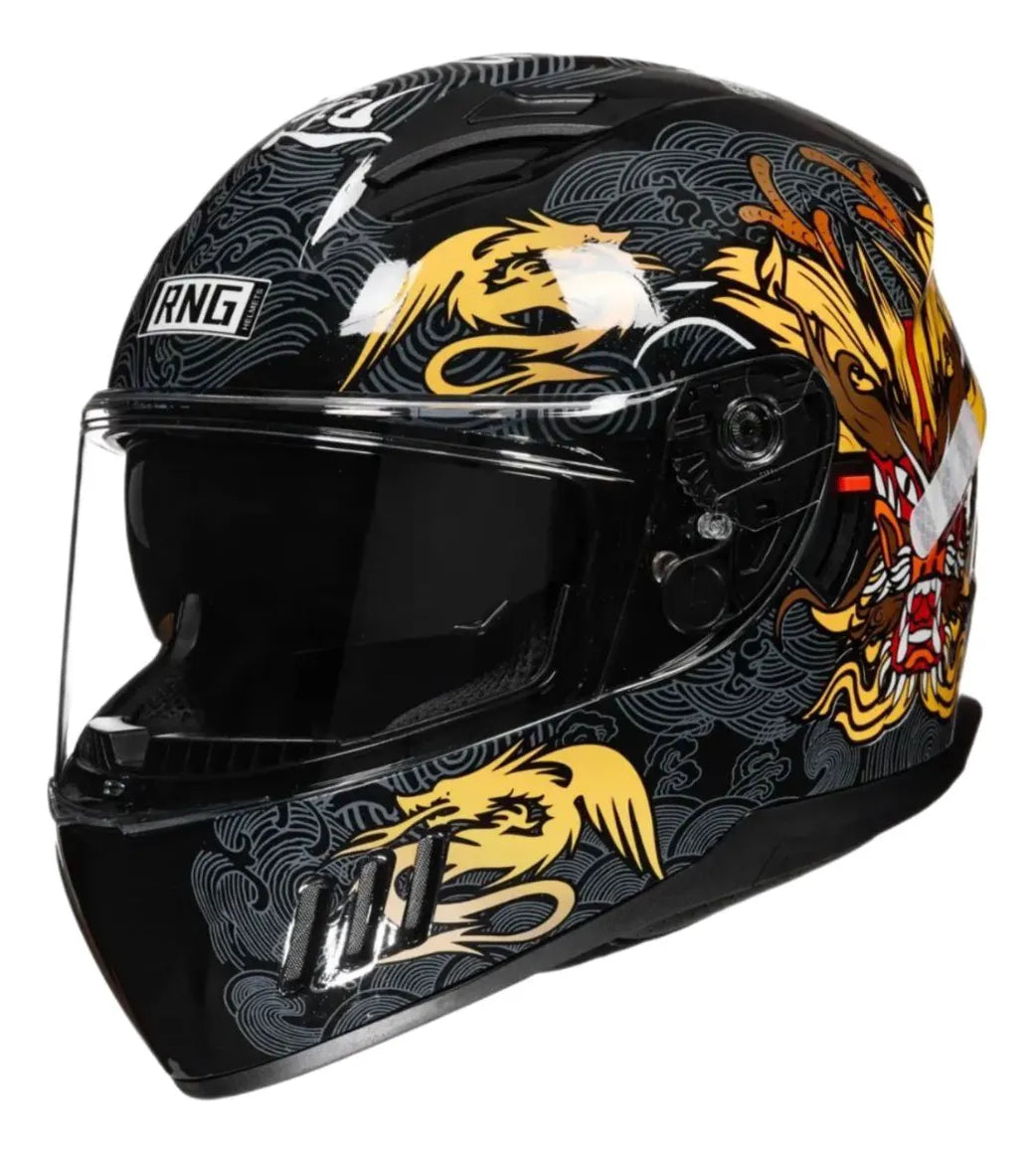 Casco Integral Rng By-185 Moto De Alta Protección Ece Y Dot