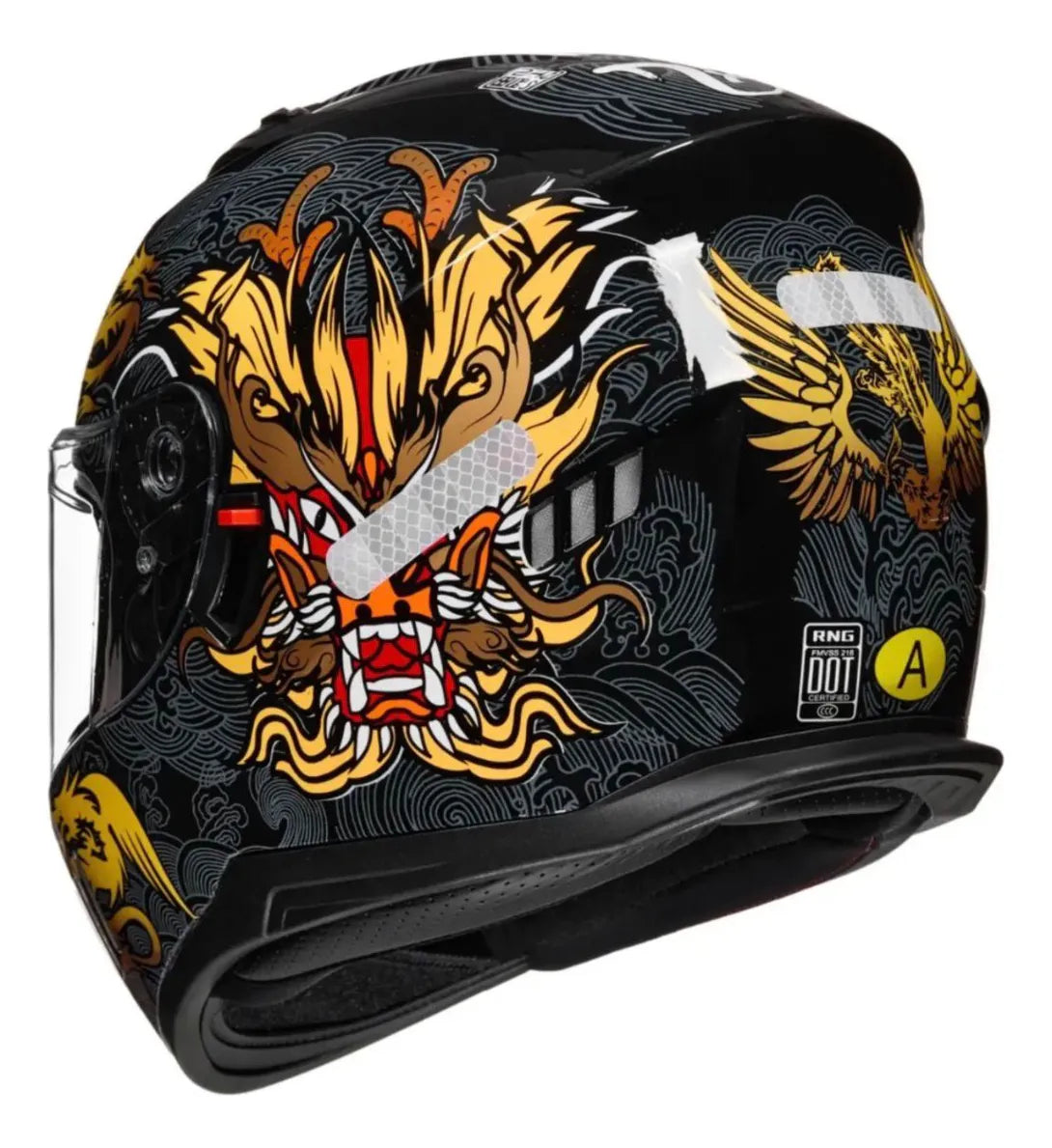 Casco Integral Rng By-185 Moto De Alta Protección Ece Y Dot