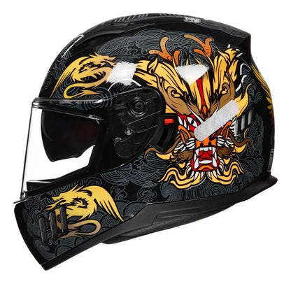 Casco Integral Rng By-185 Moto De Alta Protección Ece Y Dot