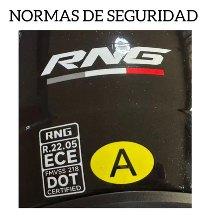 Casco Integral Rng Para Moto Seguro Y Resistente Ece Y Dot