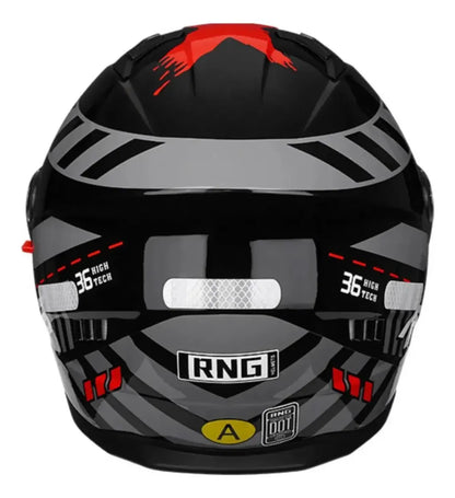 Casco Integral Rng Para Moto Seguro Y Resistente Ece Y Dot