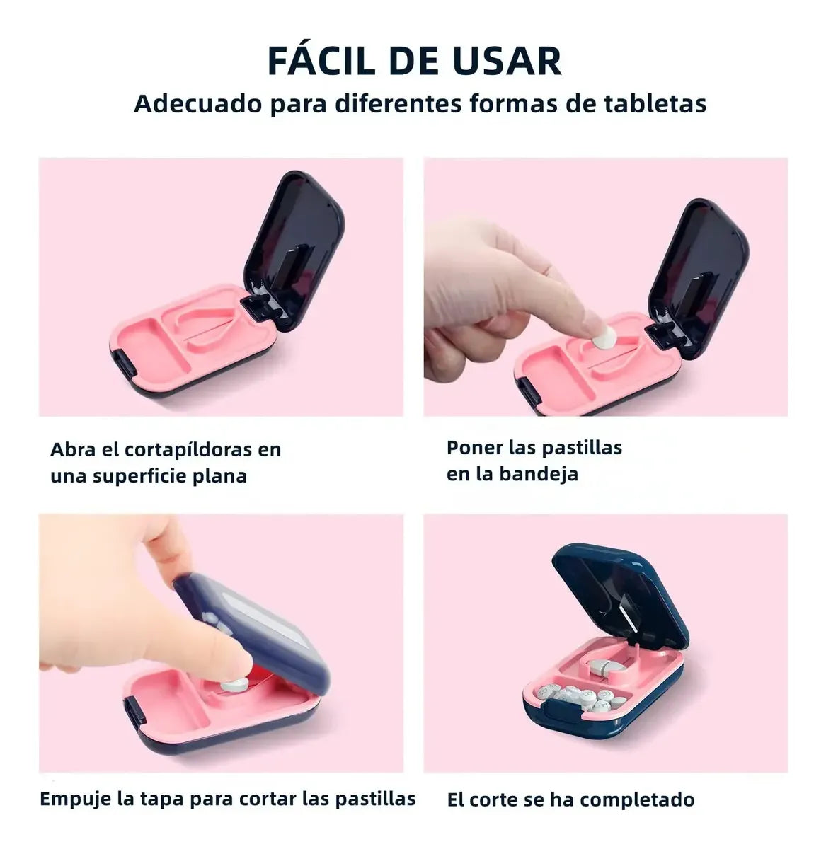 Cortador Pastillero Con Divisor Pastillero Organizador