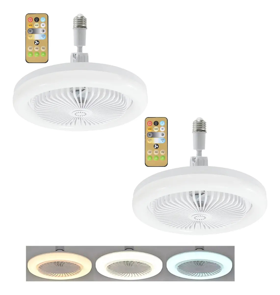 Foco Led 30w Ventilador 2 piezas Dimeable Control Remoto ÁGUILED