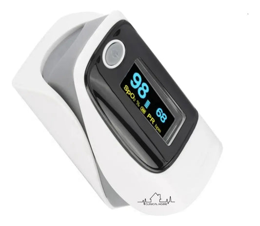 Oximetro Recargable Dedo Usb Clinical Home Gris