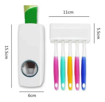 Dispensador De Pasta Dental Con Portacepillos Organizador