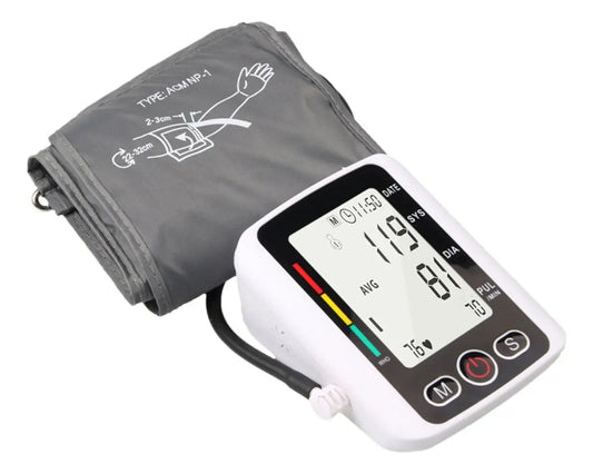 Tensiómetro de Brazo Automático Health Herald Blanco Negro