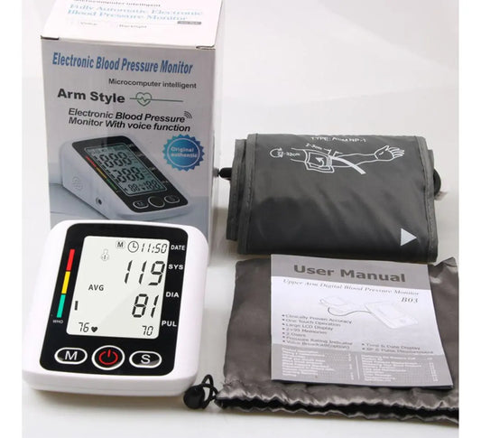 Dispositivo de medición de presión arterial con monitor automático