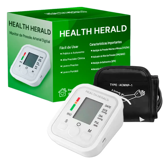 Tensiómetro de Brazo Automático Health Herald con Error de Movimiento
