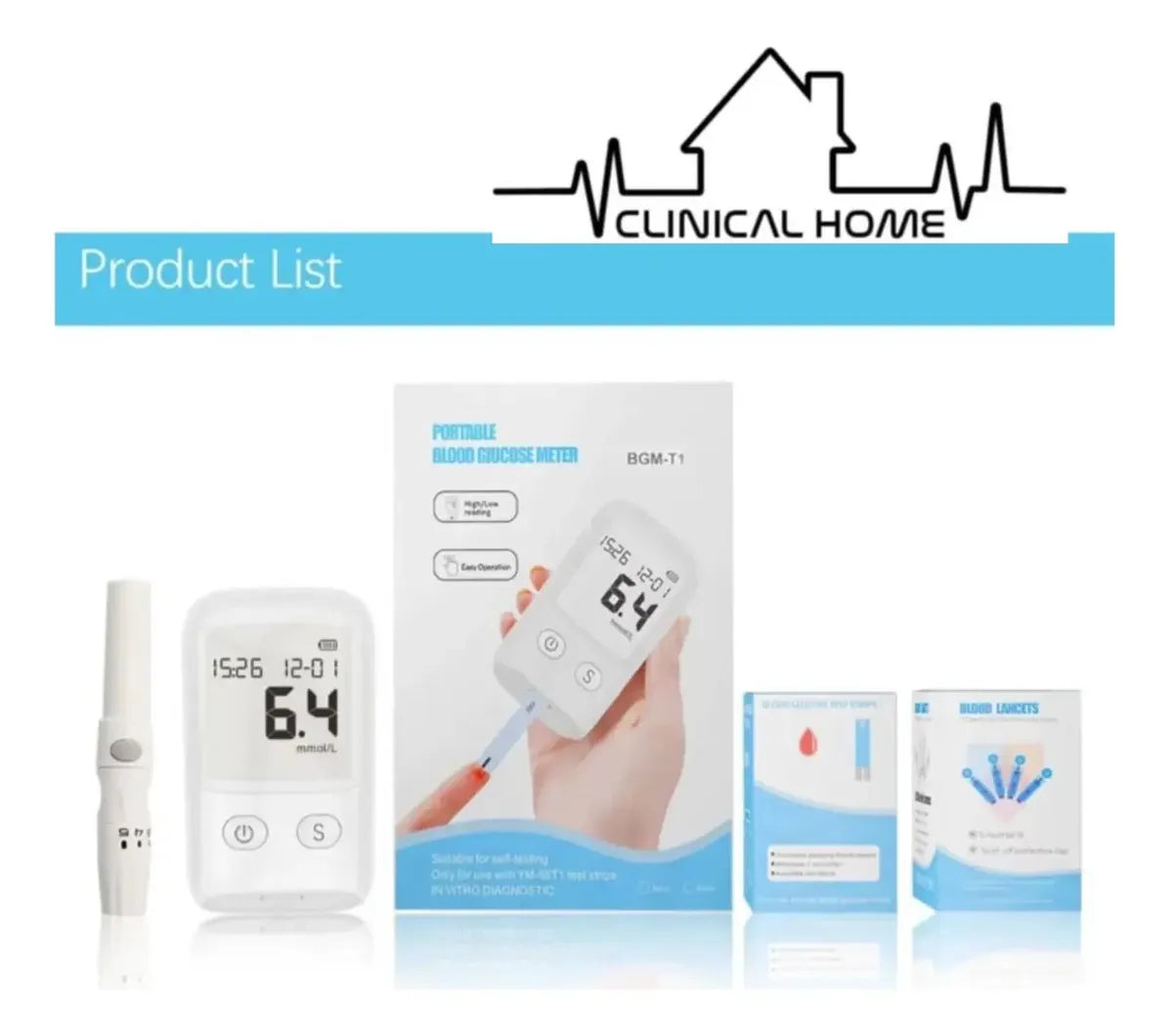 Glucometro Digital 25 Tiras Y 25 Lancetas + Oximetro