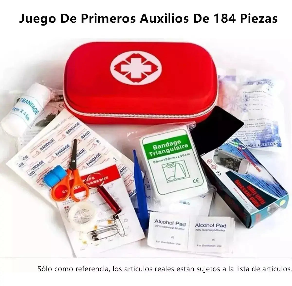 Kit De Primeros Auxilios Botiquín Con 184 Pz