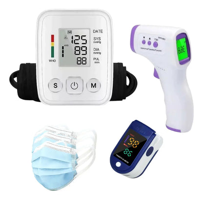 Kit Monitor Presión Arterial Oximetro Termometro Temperatura