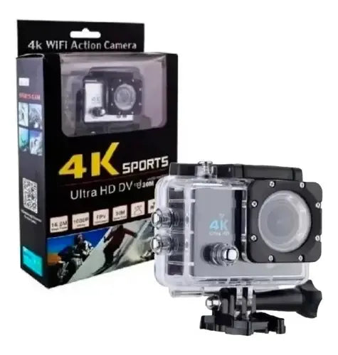 Cámara Tipo Go Pro Wifi 4k Hd Sumergible Actioncamera Sport