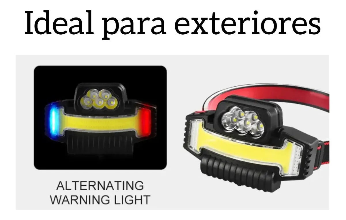 Lampara De Cabeza Recargable Para Exteriores Frontal