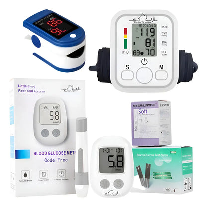 Medidor De Glucosa + Medidor De Presion + Oximetro
