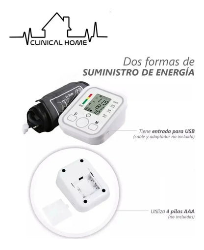 Medidor de Presión Arterial Digital + Oxímetro y Termómetro Amarillo