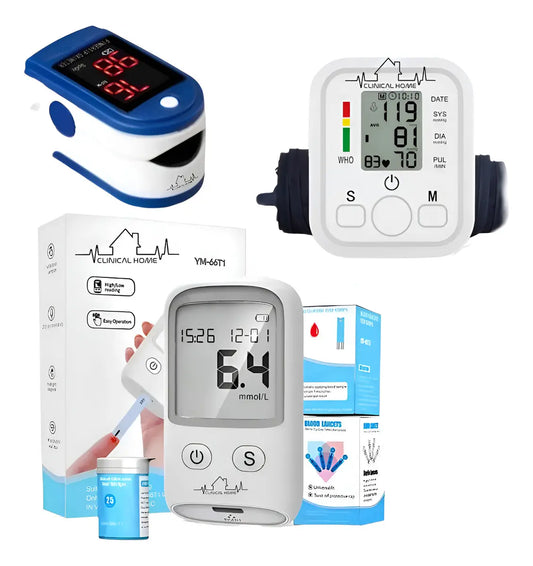 Monitor De Presion Arterial Y Glucometro Digital + Oxim