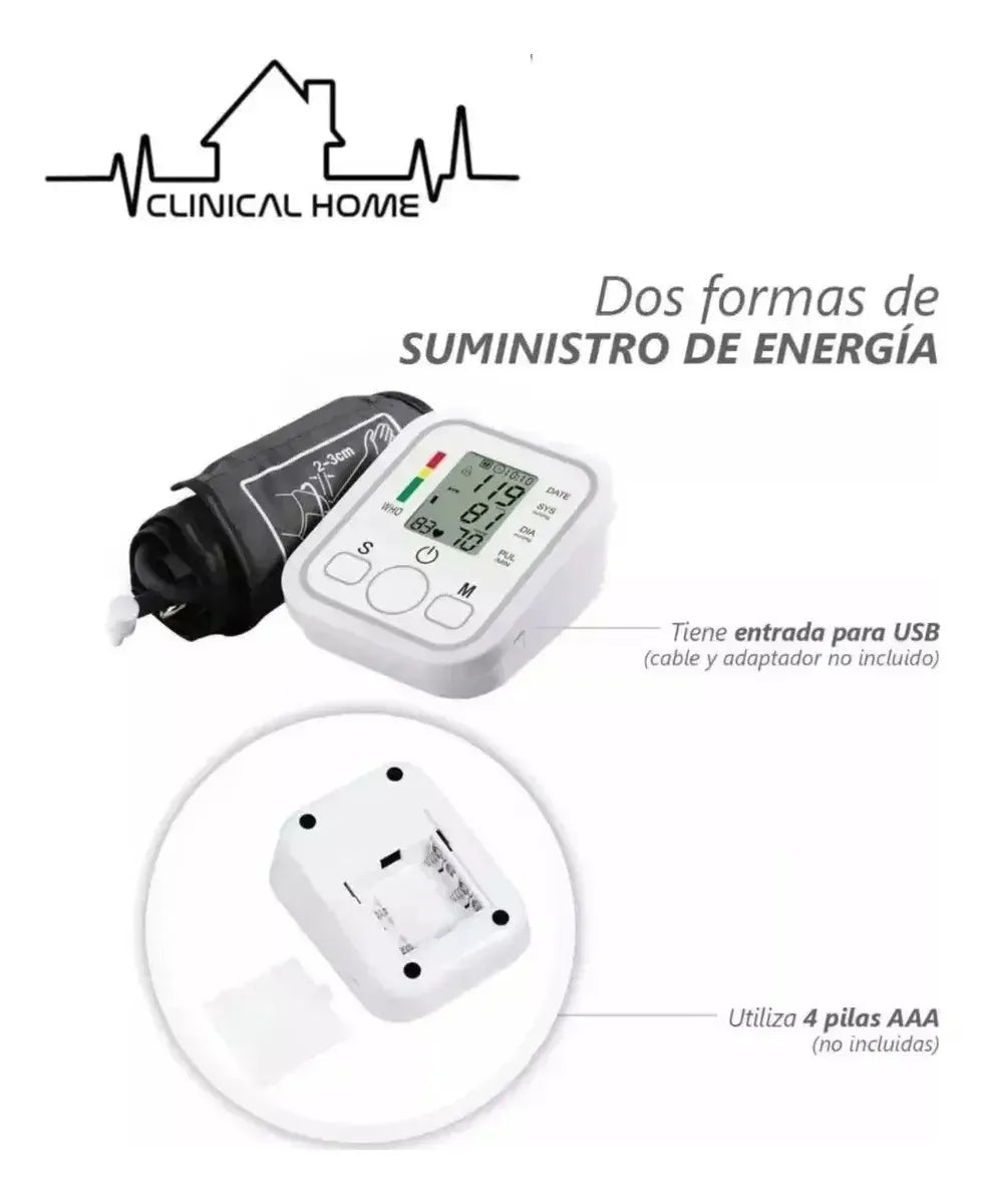 Monitor De Presion Arterial + Oximetro Y Termometro Blanco