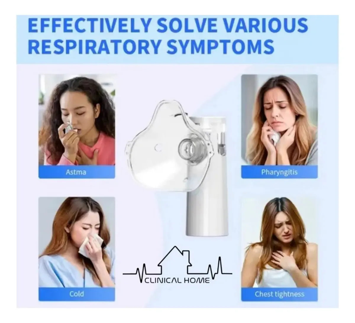Nebulizador Portatil 2 Piezas Clinical Home