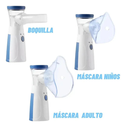 Nebulizador + Termometro De Frente + Oximetro Pediatrico