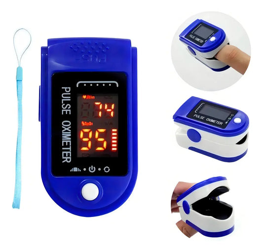 Oxímetro Digital de Dedo Fingertip LED SpO2 Adultos Pila AAA