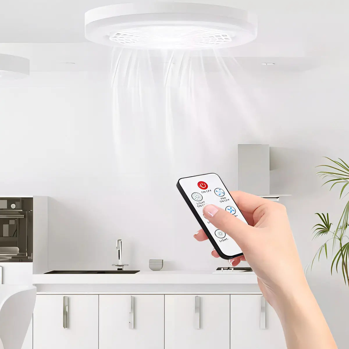 Ventilador De Techo Genérica Fan Light Multifunción E27 Control Remoto