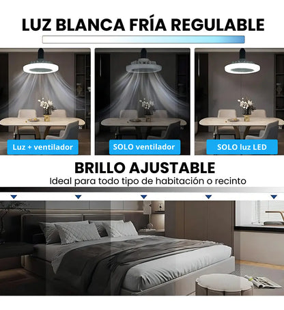 Ventilador De Techo Genérica Fan Light Multifunción E27 Control Remoto