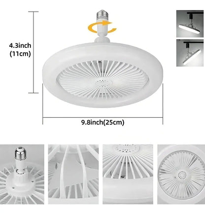 Ventilador De Techo Silencioso ROSALIA Con Luz LED Control Remoto 5 Aspas