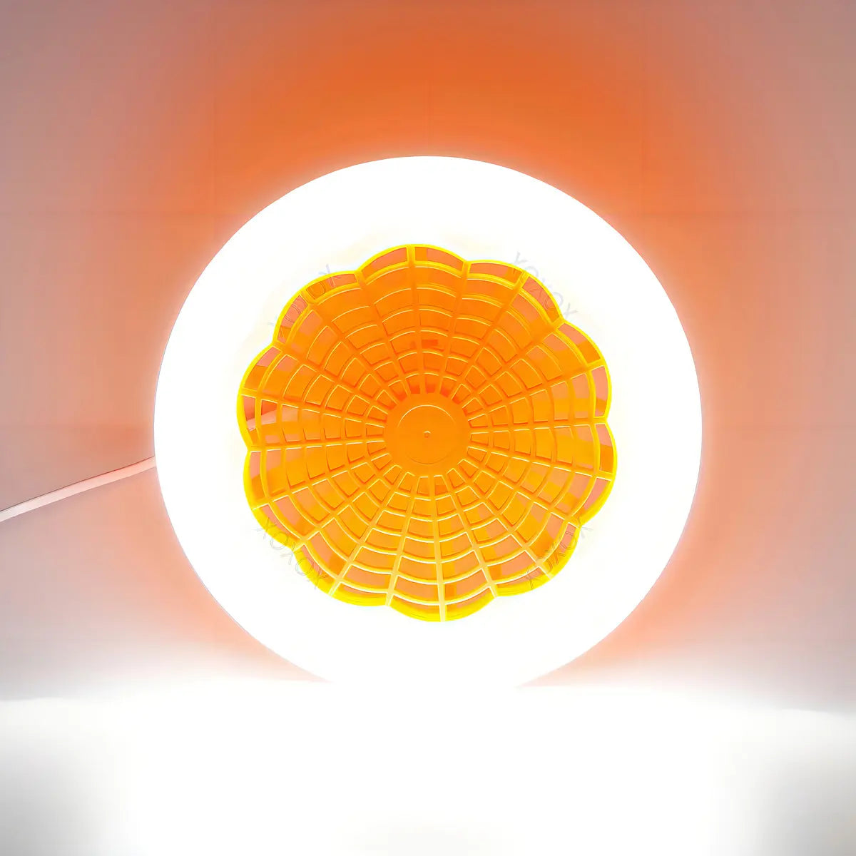 Ventilador Xoxox E27 Luz LED Turbo 5 Aspas Control Remoto 23cm