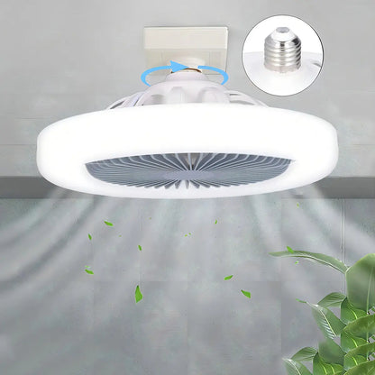 Ventilador de Techo Helios Fl-01 Luz LED 30W 3 Velocidades Control Remoto