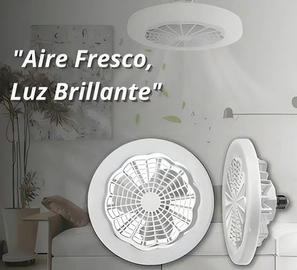 Ventilador de Techo Helios Fl-01 Luz LED 30W 3 Velocidades Control Remoto