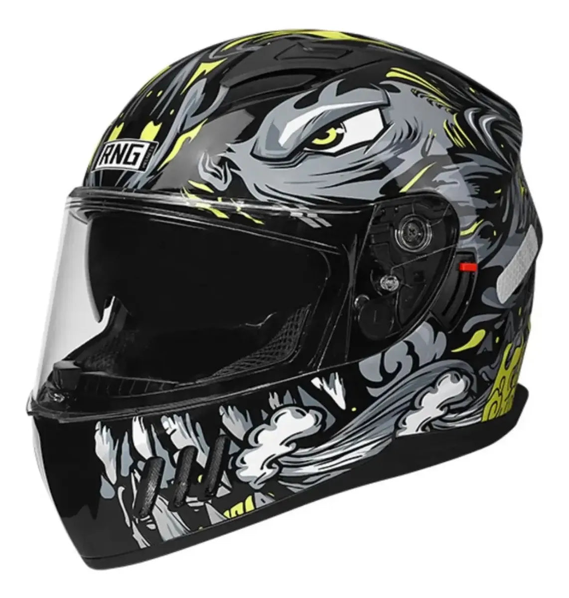 Casco Integral Moto Gris Dorado Certificado DOT y ECE | Clinical Home