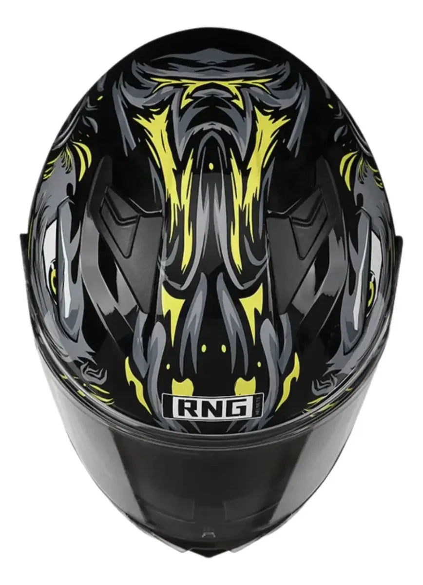 Casco Integral Moto Gris Dorado Certificado DOT y ECE | Clinical Home