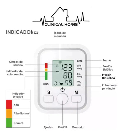 Baumanometro Digital Medidor De Presión Arterial