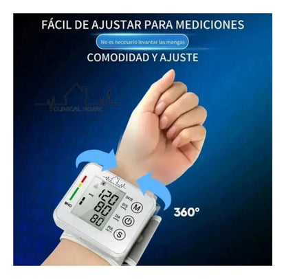 Medidor de Presión Glucosa y Oxigenación Clinical Home con Glucómetro y Oxímetro