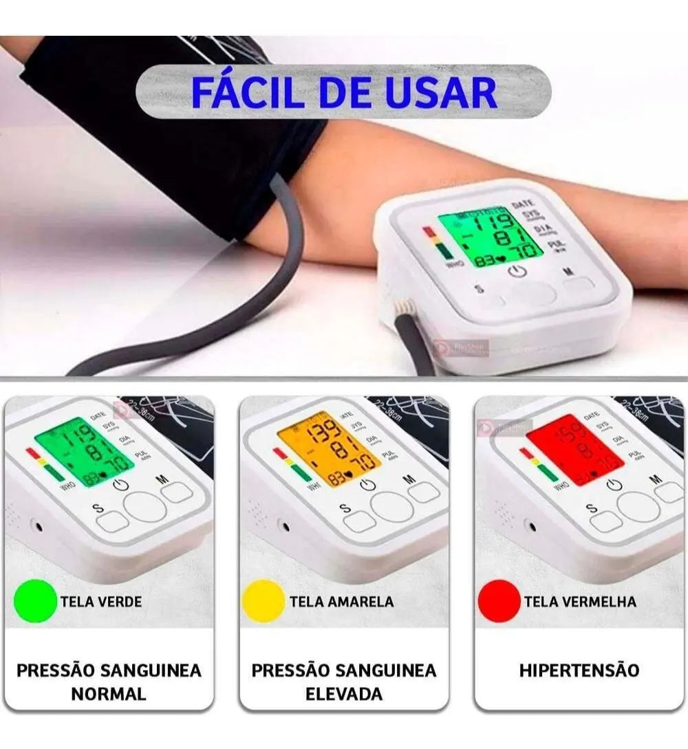 Tensiómetro Automático de Brazo Chinês con Brazalete Ajustable