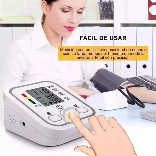 Tensiómetro Digital Automático de Brazo con Voz Blanco