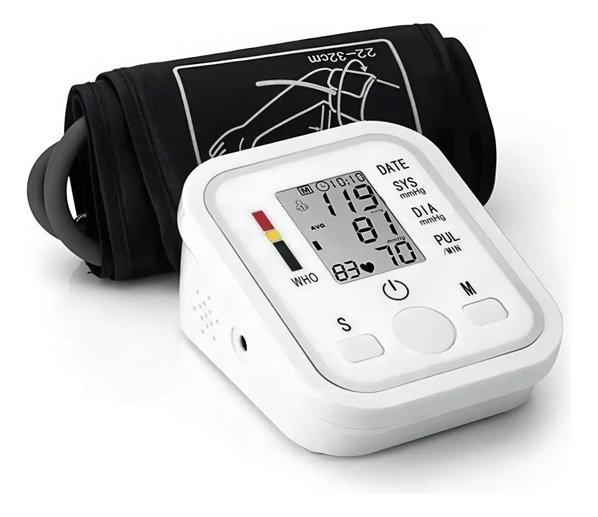 Tensiómetro Digital Automático de Brazo con Voz Blanco